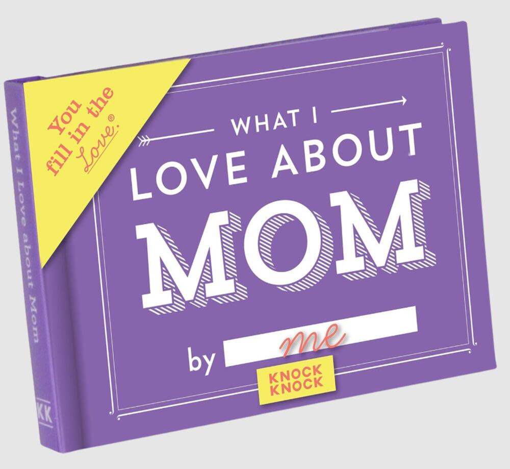Knock Knock What I Love About Mom Fill in the Love Book Purple Hardcover
